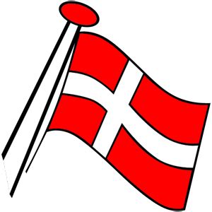 gratis clipart dansk flag.